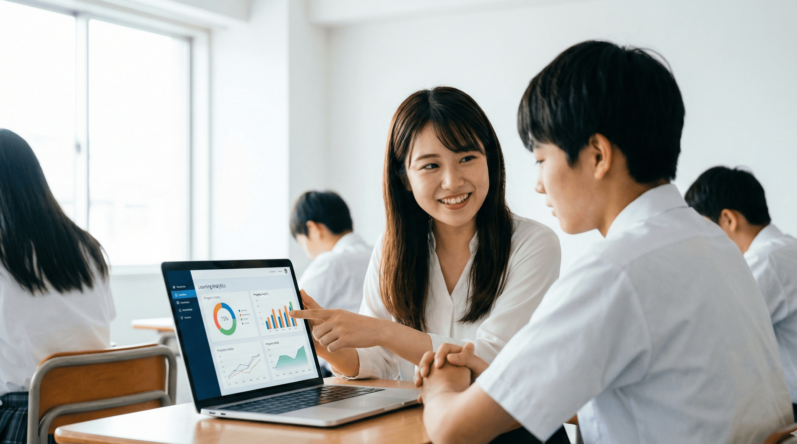 AI学習アプリ×医大生講師で生徒の成績を大幅改善